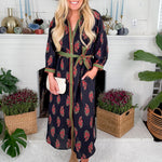 Parsons Black Floral Shirt Dress Entro