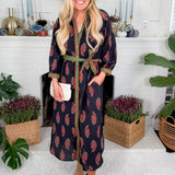 Parsons Black Floral Shirt Dress Entro