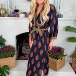 Parsons Black Floral Shirt Dress Entro