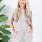 Parsons Mocha Knit Top See and Be Seen
