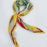 Pastel Pleated Silky Scarf