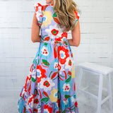 Paula Artist Floral Ric Rac Maxi Dress Karlie