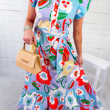 Paula Artist Floral Ric Rac Maxi Dress Karlie