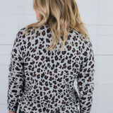 Paulette Grey Leopard Sweater Staccato