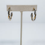 Paulette Two Tone Twist Hoops