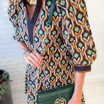 Pawley Black Geometric Mini Dress Entro 