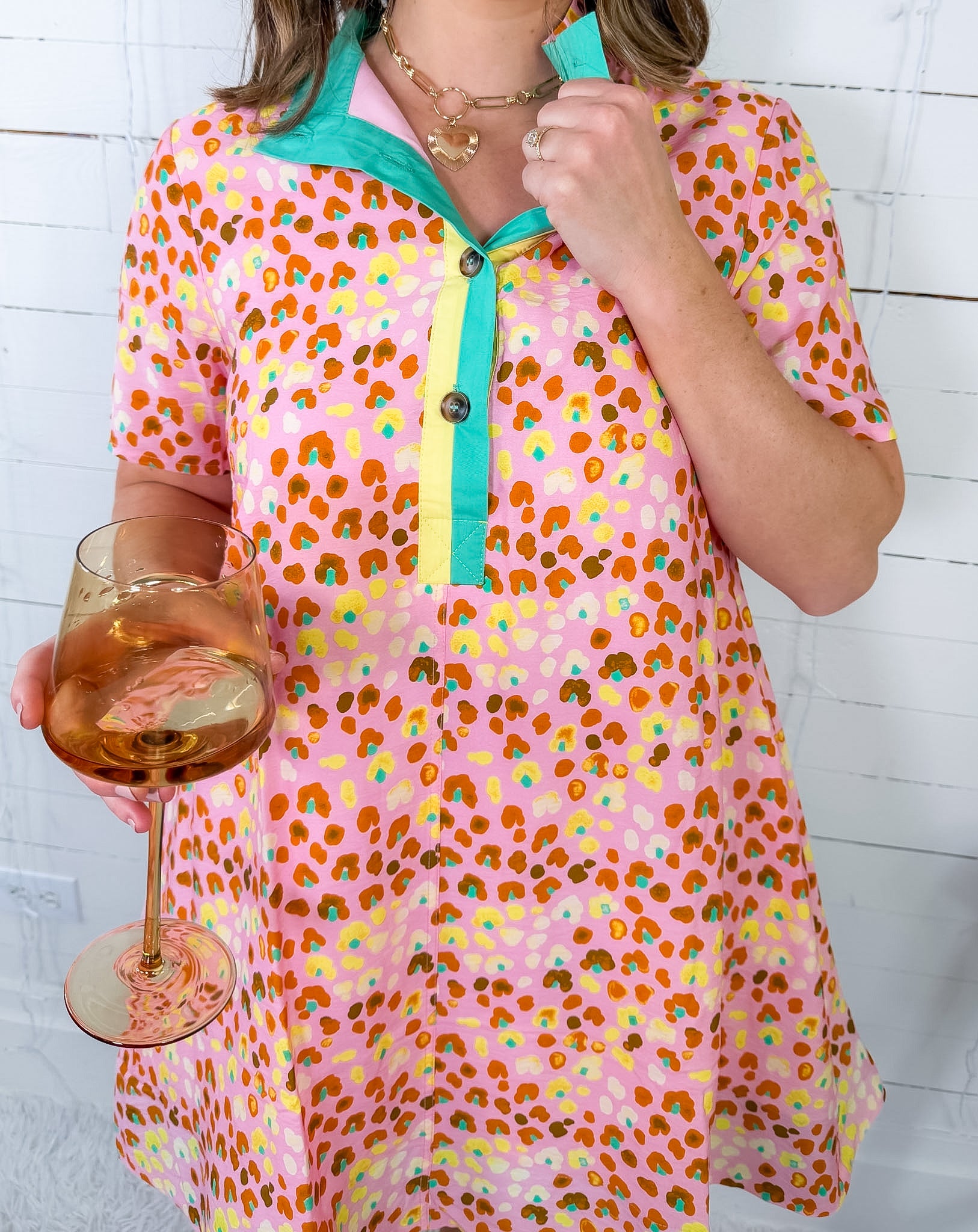 Payne Blush Dottie Mini Dress Entro