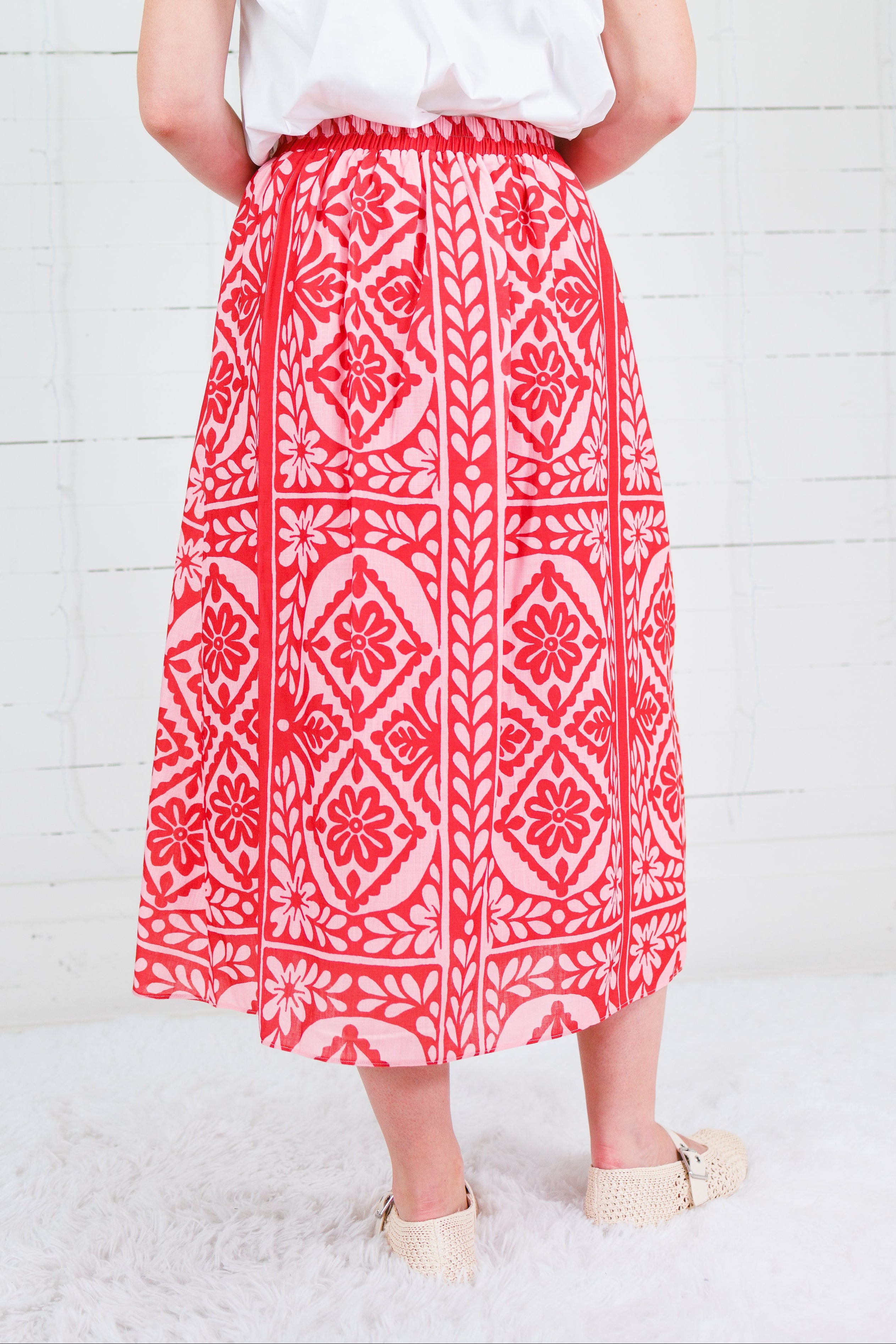 Penny Pink + Raspberry Maxi Skirt