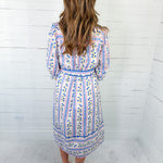 Percy Blue Floral Maxi Dress Entro