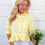 Perkins Sunny Yellow Flounce Top Entro