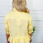Perkins Sunny Yellow Flounce Top Entro