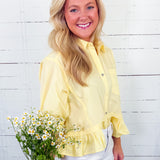 Perkins Sunny Yellow Flounce Top Entro