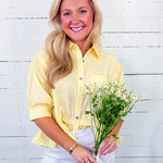 Perkins Sunny Yellow Flounce Top Entro