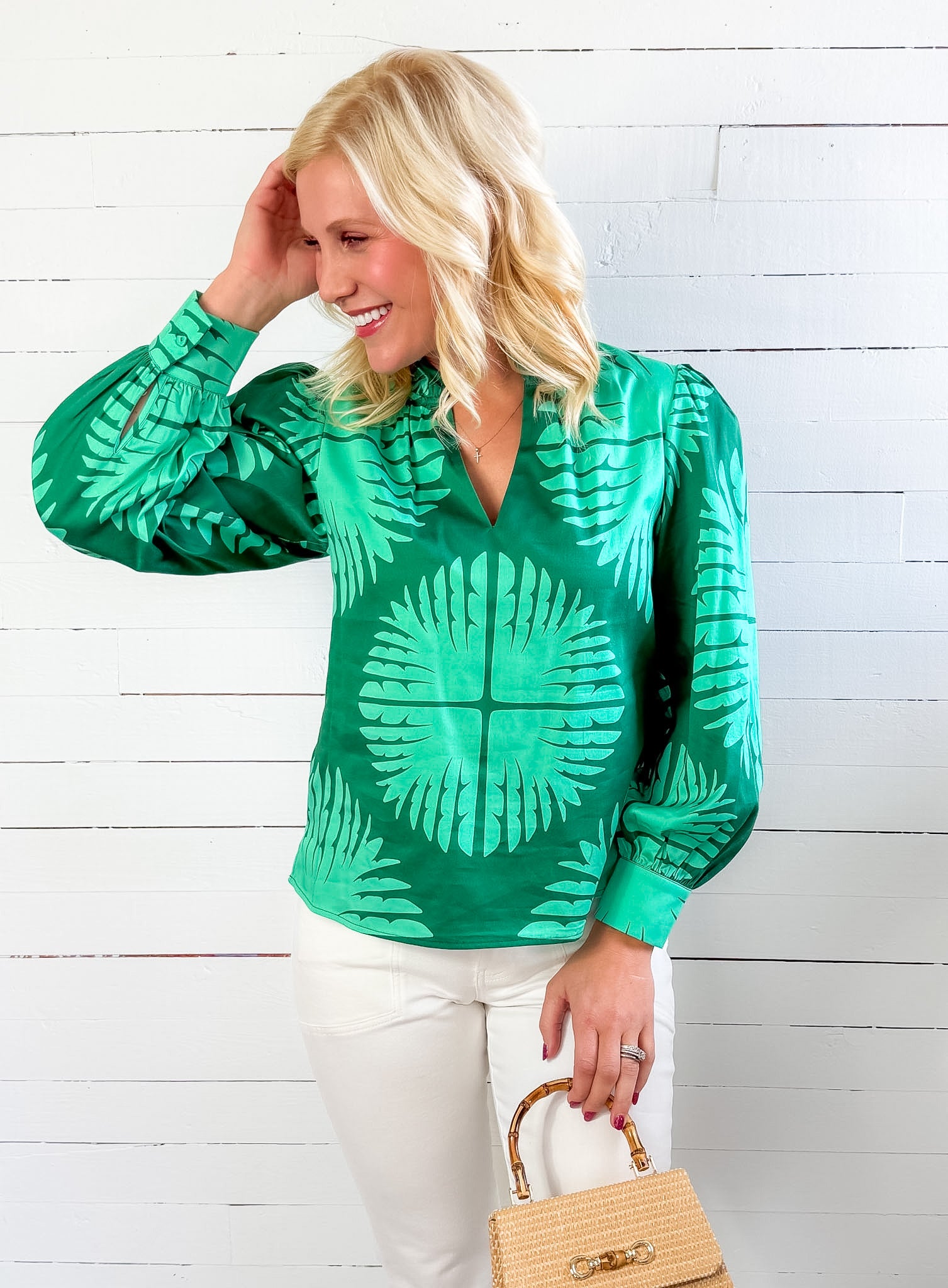 Phoebe Palm Royale Top Alden Adair