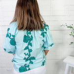 Phyllis Jade Floral Top Umgee