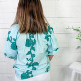Phyllis Jade Floral Top Umgee