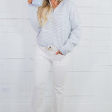 Piper Light Blue Mini Stripe Cardigan Things Between