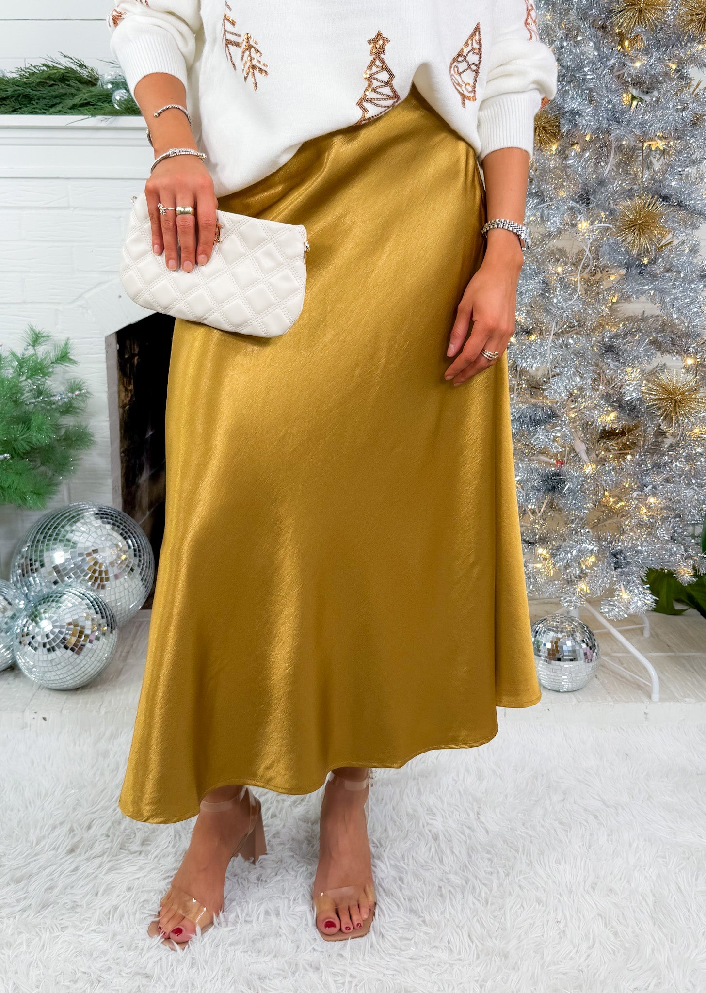 Piston Gold Slip Skirt Molly Bracken