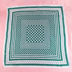 Polka Dot Concentric Square Print Scarf