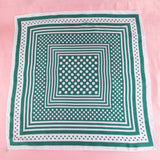 Polka Dot Concentric Square Print Scarf