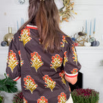 Polly Chocolate Fleur Top THML