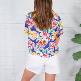 Ponce Royal Funky Floral Top