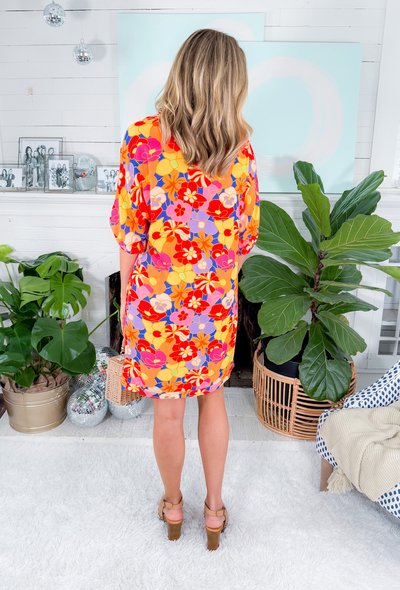 Poppy Floral Fusion Mini Dress Emily McCarthy