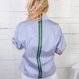 Poppy Grapemist Stripe Top Emily Mccarthy