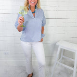 Poppy Grapemist Stripe Top Emily Mccarthy