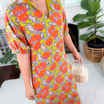 Poppy Silk Citrus Grove Maxi Dress Emily Mccarthy