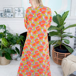 Poppy Silk Citrus Grove Maxi Dress Emily Mccarthy