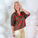 Poppy Tartan Cheetah Top Emily McCarthy