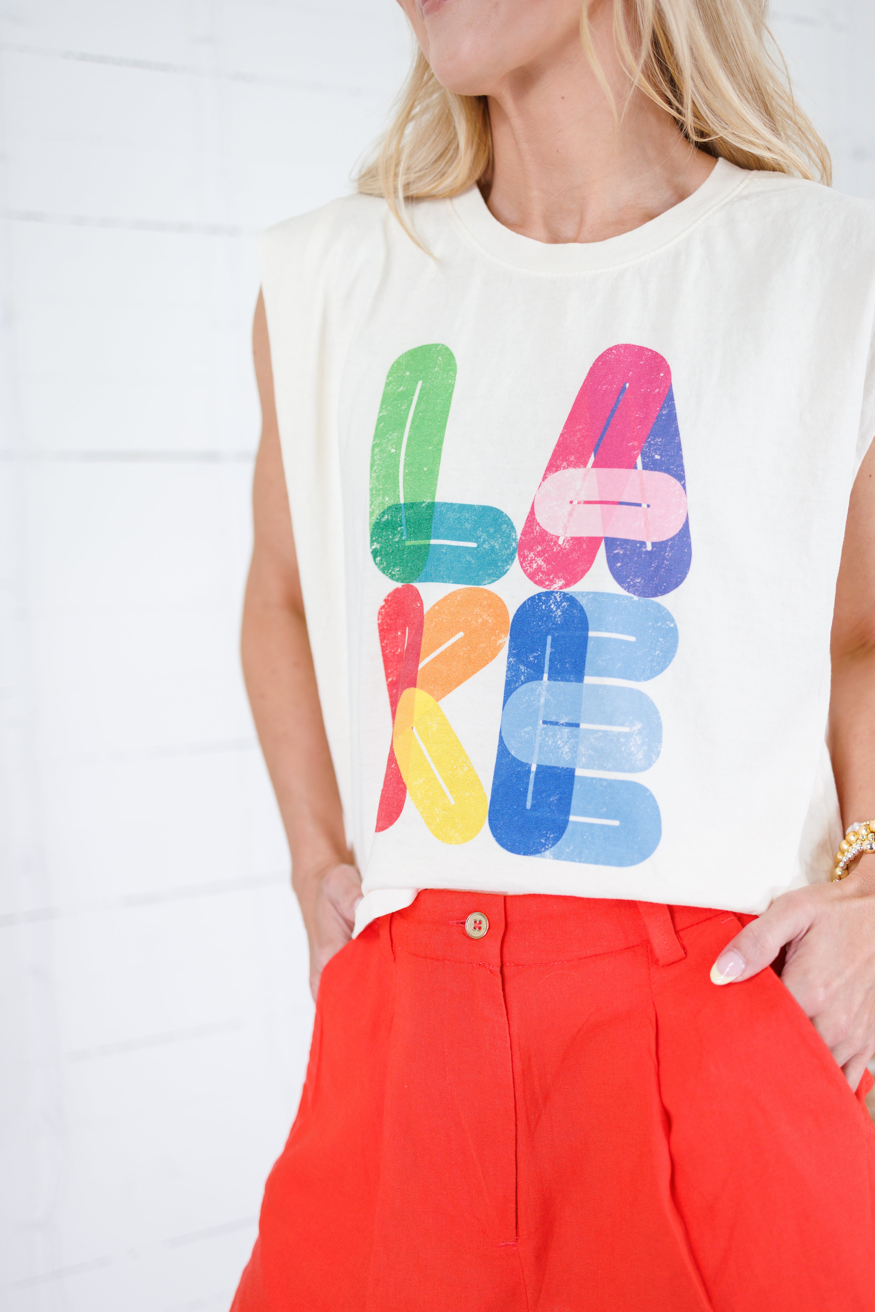 Poppy & Pine Bright L.A.K.E Tank