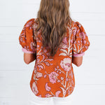 Porter Rust + Pink Trimmed Top Entro