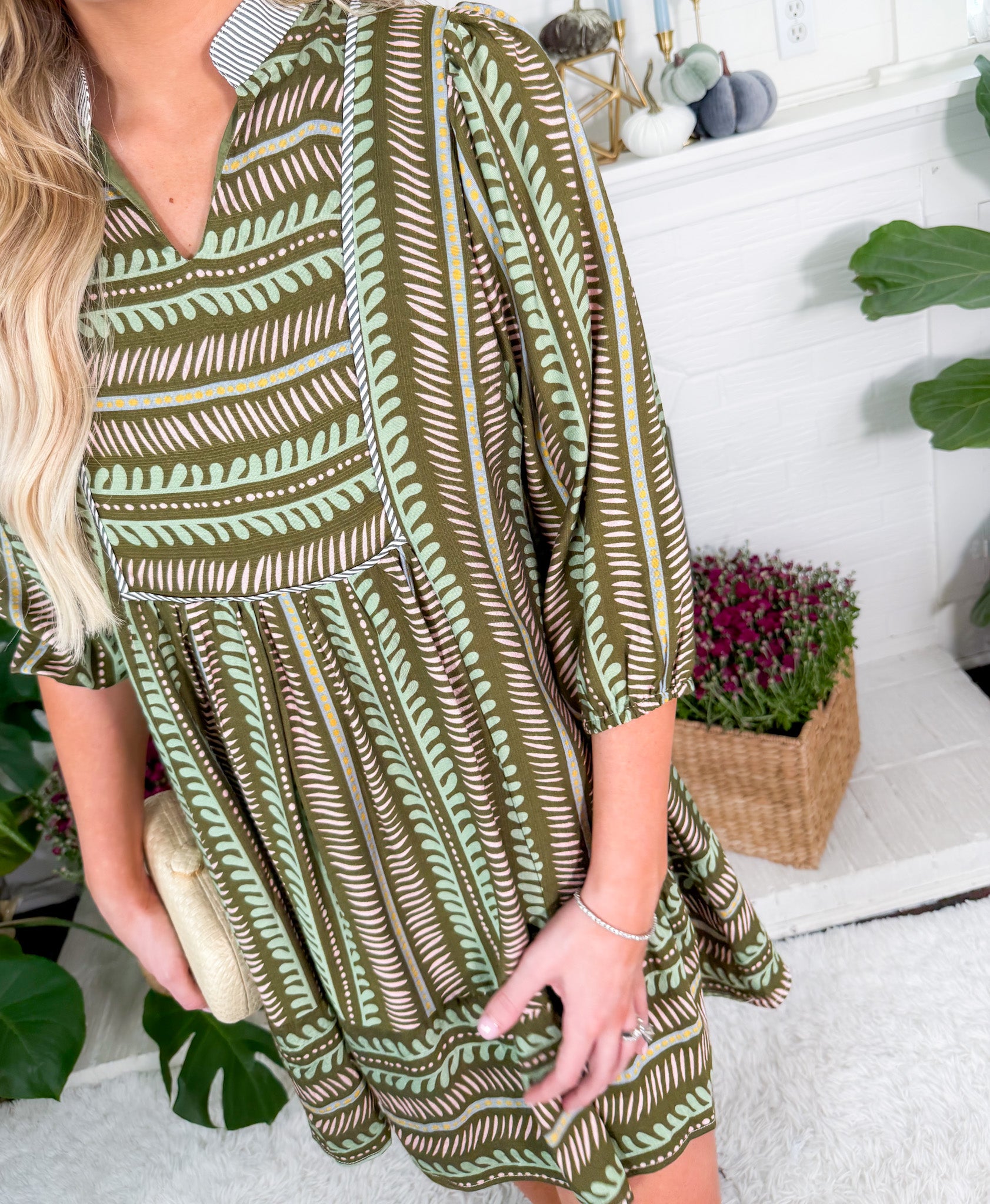 Potter Olive Mini Dress