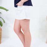 Preston White High Rise Shorts Kut