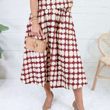 Georgia Brown Geometric Skirt