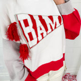 Queen of Sparkles Alabama Pennant Sweater