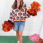 Queen of Sparkles Auburn AU Rhinestone Cardigan
