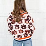 Queen of Sparkles Auburn AU Rhinestone Cardigan