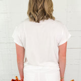 Queen of Sparkles Auburn Metallic Word + Icons Tee