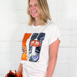 Queen of Sparkles Auburn Metallic Word + Icons Tee