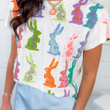 Queen of Sparkles Easter Bunny Tee