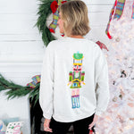 Queen of Sparkles Grey Drummer Nutcracker Sweatshirt 