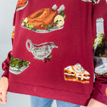 Queen of Sparkles Maroon Queen of Turkey Sweatshirt