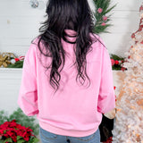 Queen of Sparkles Pink Mahjong Christmas Tree Sweatshirt 