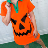 Queen of Sparkles Pumpkin Mini Dress