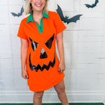 Queen of Sparkles Pumpkin Mini Dress
