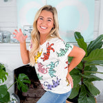 Queen of Sparkles Rainbow Crawling Tigers Tee