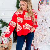 Queen of Sparkles Red Letter to Santa Sweatshirt